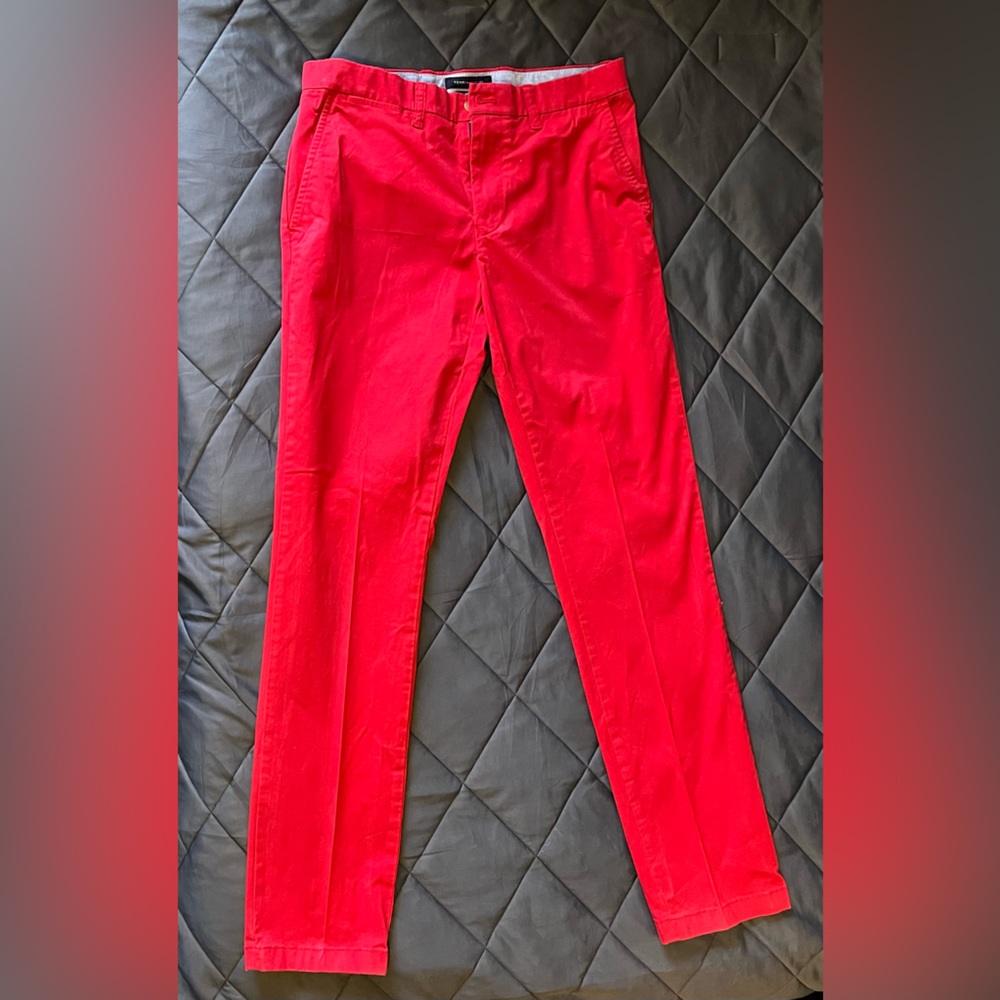 Tommy Hilfiger Men’s Red Dress Pants